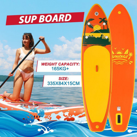 Сапборд SUPFW31B (335*84*15) оранжевый, код 78913