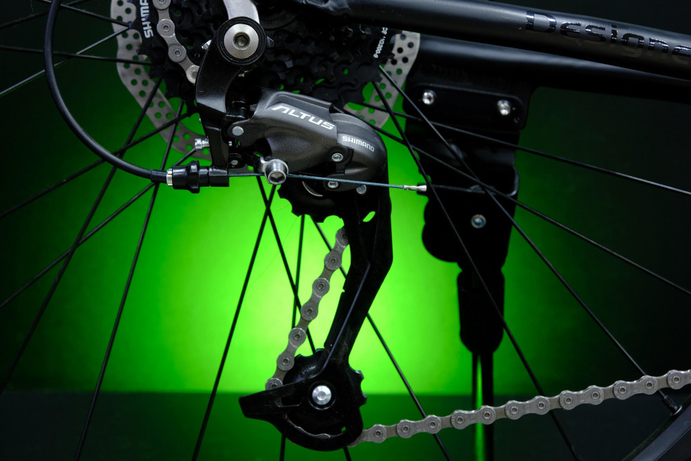 Lorak 7.0 Матовый Чёрный/Зелёный рама 19 (на рост 171-182)