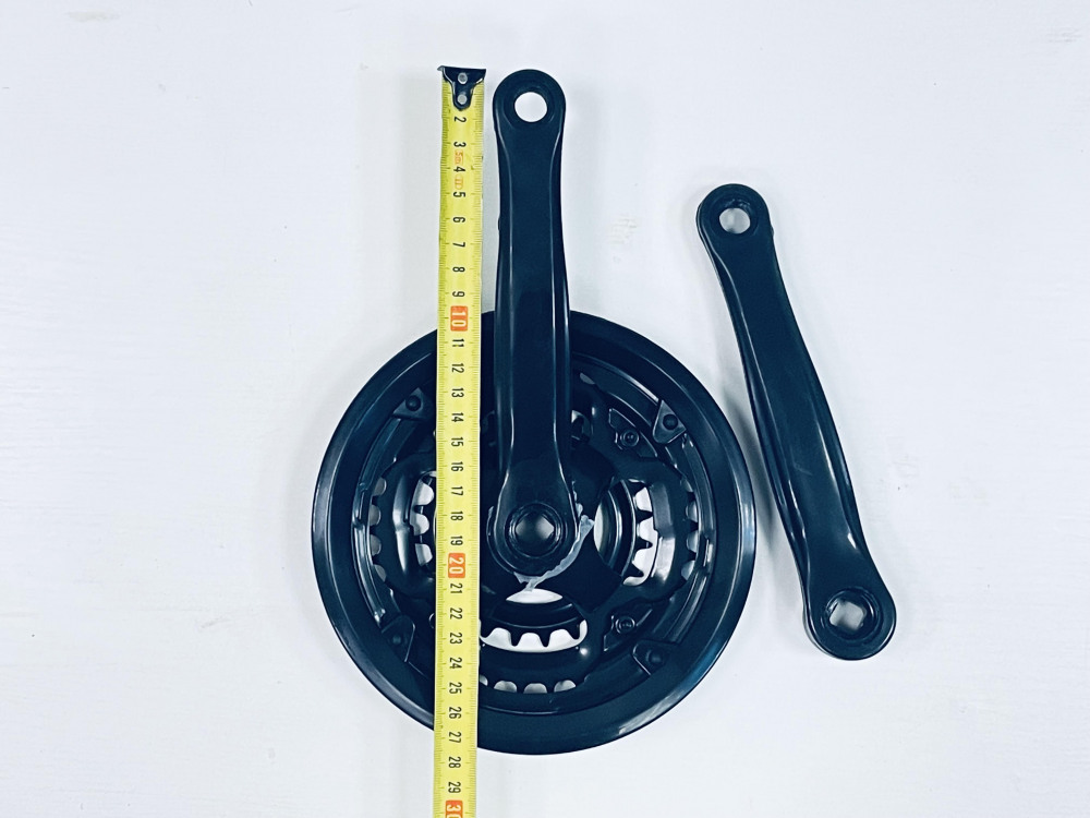 Шатун комплект спорт. сталь KINGS черный 24/34/42 170mm, код 40441