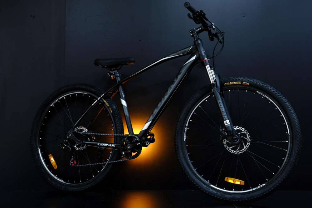 LORAK Safe 29 HD Матовый Чёрный/Серый/Серый 19р (на рост 171-182)